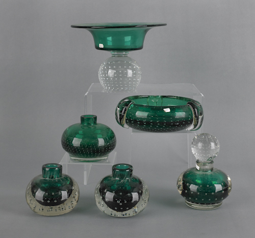 Six pieces of Erickson art glass  176a98