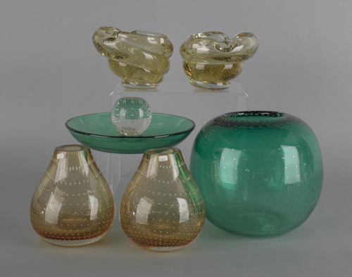 Six pieces of Erickson art glass 176a9d