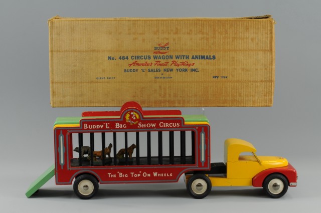 BUDDY L BOXED WOODEN CIRCUS WAGON 176fc5