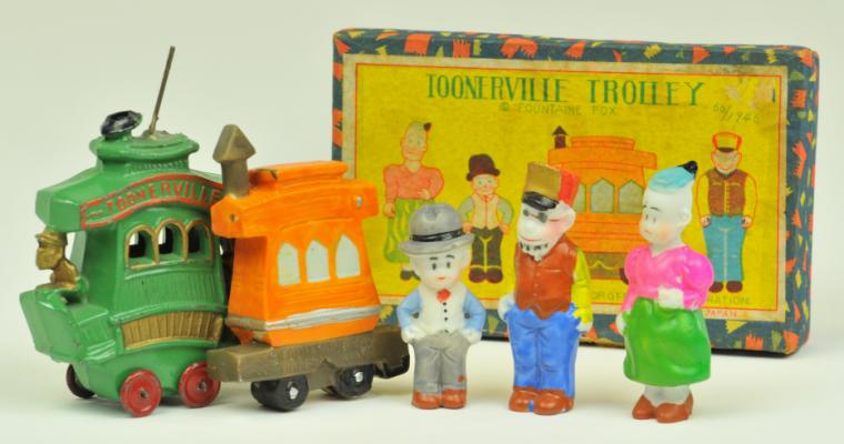TOONERVILLE TROLLEY AND BOXED BISQUE 177924