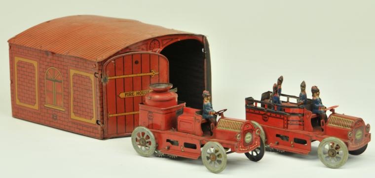OROBR FIRE HOUSE WITH FIRE TRUCKS 177933