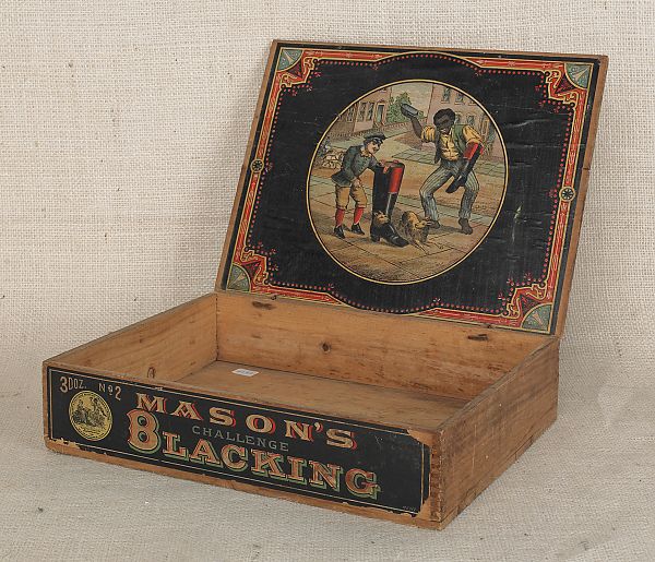 Advertising box for Mason's Blacking 19th