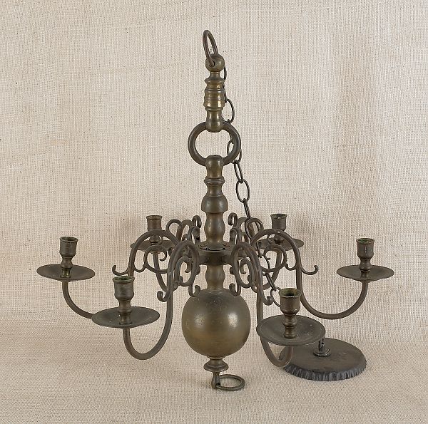 Dutch style brass chandelier early 175c88