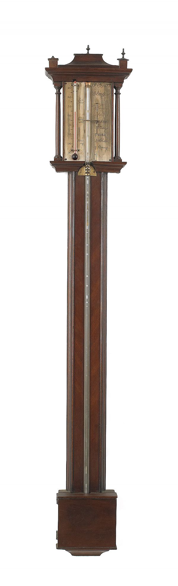 Scottish mahogany stick barometer 175f24