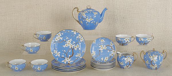 Porcelain tea service 20th c. together with