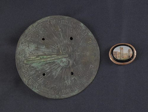 Bronze sundial together with an 176539