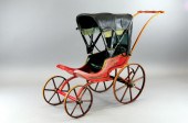 CHILD S BABY CARRIAGE Painted wood 178f63