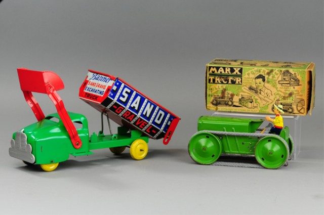TRACTOR AND SAND GRAVEL TRUCK Includes 179019