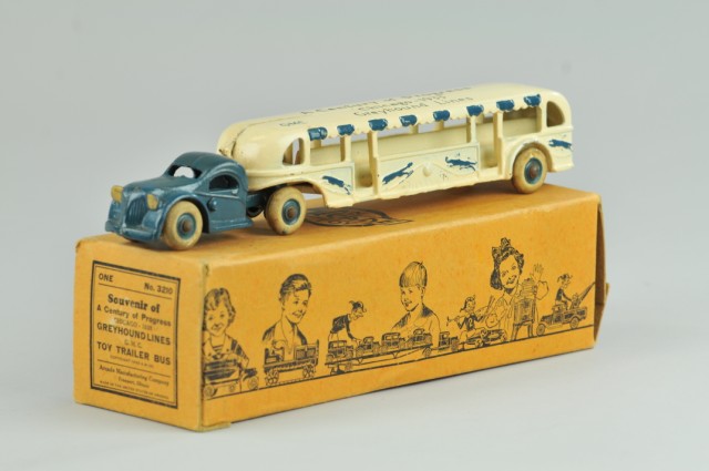 ARCADE GREYHOUND GMC BUS WITH BOX 179086