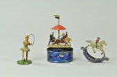LOT OF SMALL TIN TOYS Hand-painted grouping
