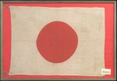 WW II JAPANESE MILITARY FLAG Framed  1797bf