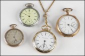 ELGIN POCKET WATCH. Together with a