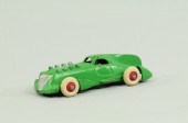 STREAMLINED RACER Hubley green painted