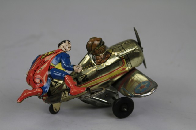 SUPERMAN ROLLOVER AIRPLANE Marx 179feb
