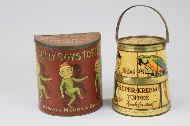 TWO CHARACTER TOFFEE TINS Comprising 17a089