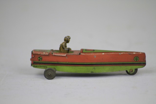 SPEED BOAT PENNY TOY Fischer lithographed 17a0e9