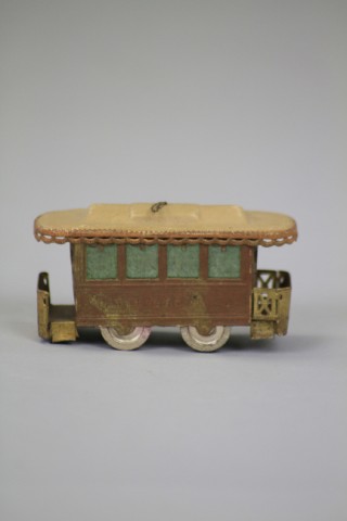 DRESDEN GOLDEN TROLLEY CANDY CONTAINER 17a1b0