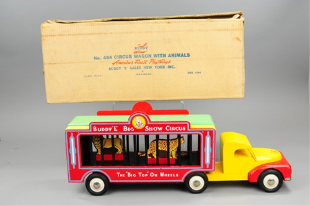 BUDDY L WOODEN CIRCUS WAGON 484 17a3ce