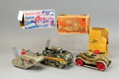 LOT OF THREE MARX TANK TOYS Lithographed