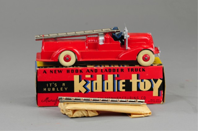 HUBLEY BOXED FIRE LADDER TRUCK 17a629