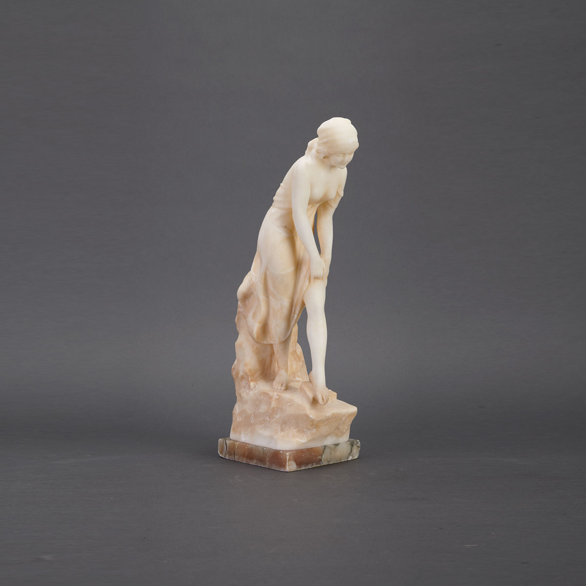 Italian Carved Alabaster Figure 17825b
