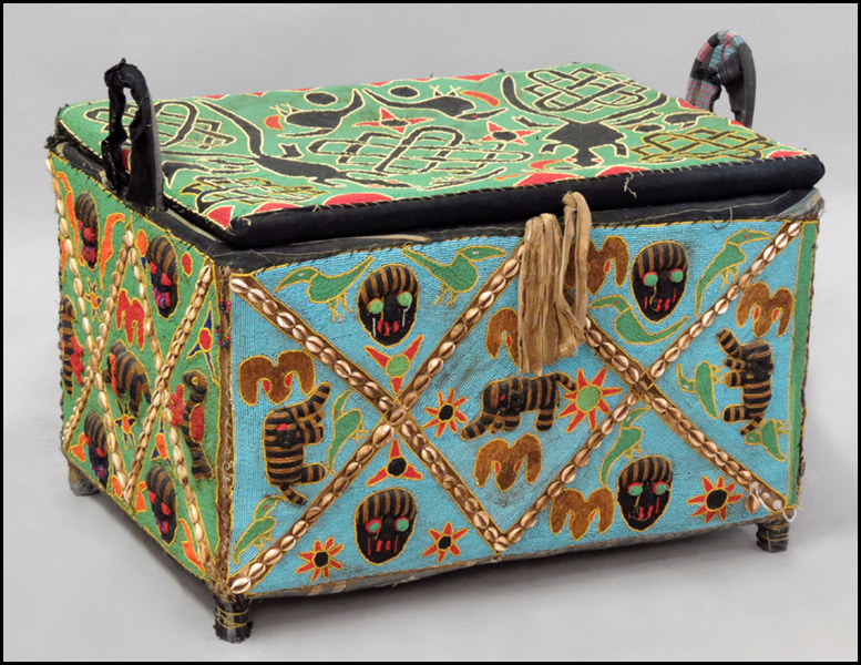 WEST AFRICAN BEADED CHEST Possibly 178296