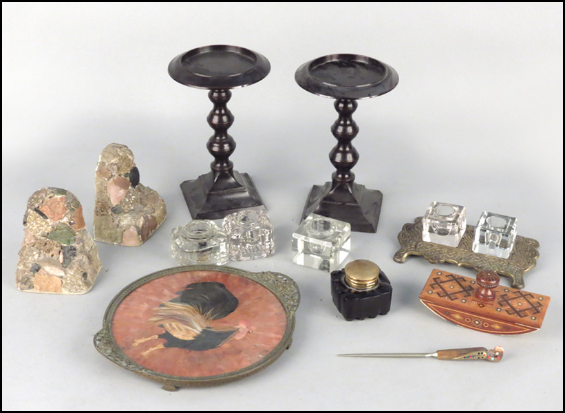 GROUP OF VARIOUS DESK ACCESSORIES  1783d5