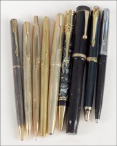 COLLECTION OF PARKER PENS. Condition: