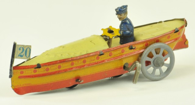 DISTLER SPEED BOAT PENNY TOY Germany 17857d