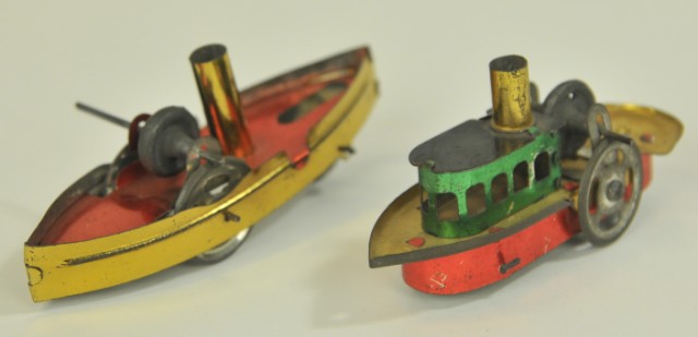 TWO SHIP PENNY TOYS Germany both 1785cc