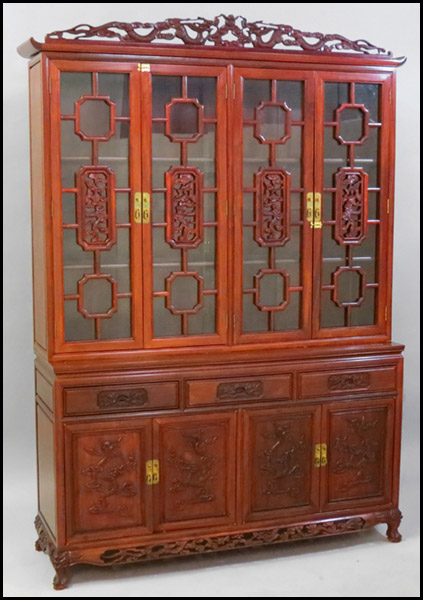 CHINESE MAHOGANY DINING SUITE  1785fb