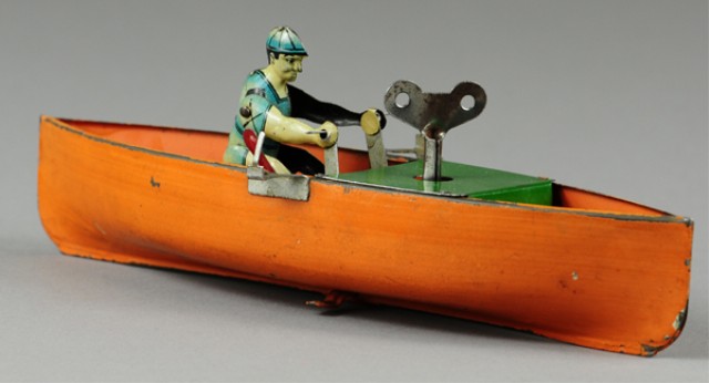 MAN IN ROWBOAT TOY Arnold Germany 178dbd