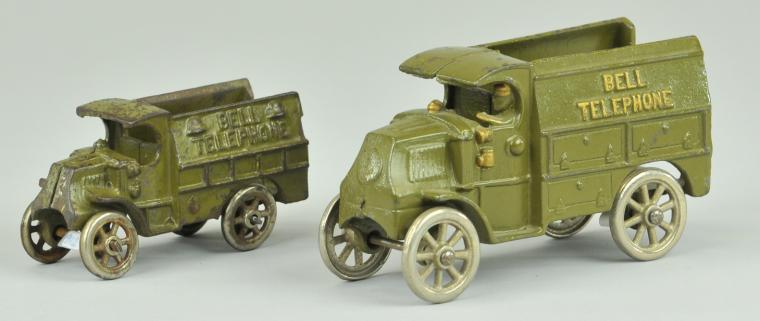 TWO HUBLEY BELL TELEPHONE TRUCKS 17a7d1