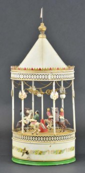 BING MERRY GO ROUND Germany hand painted