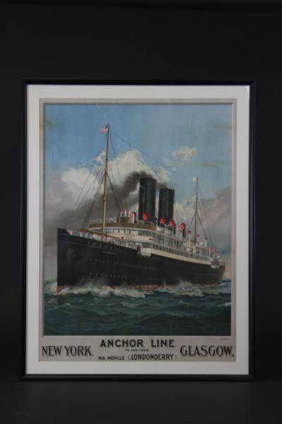 ANCHOR LINE POSTER American Lithographers 17a98d