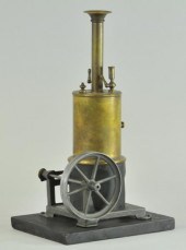 VERTICAL STEAM ENGINE Brass boiler and