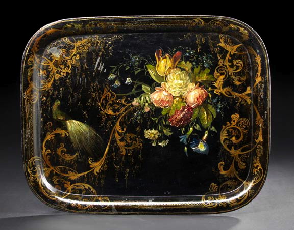 Large English Polychromed and Parcel-Gilt