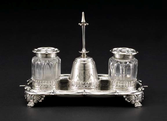 George IV Sterling Silver Standish  29744