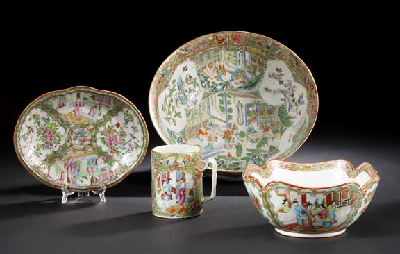 Chinese Export Porcelain Rose Medallion Bowl,