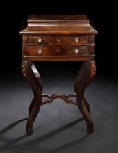 American Rococo Revival Rosewood Work