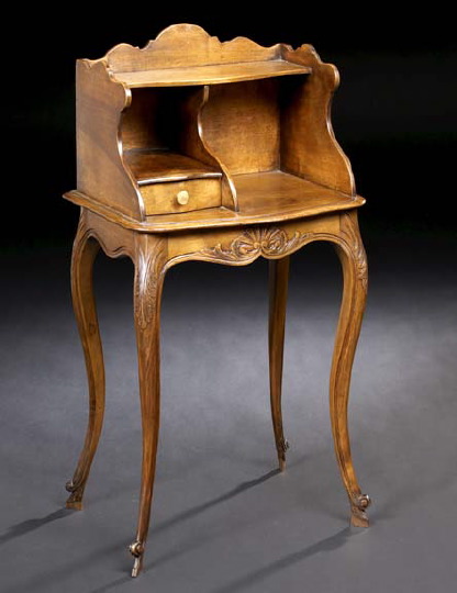 Provincial Louis XV-Style Fruitwood Occasional