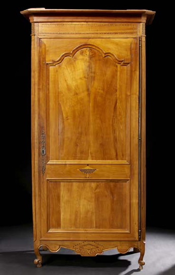 Provincial Louis XV-Style Fruitwood Single-Door