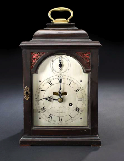 Rare Georgian Bracket Clock,  by Justin Vulliamy,