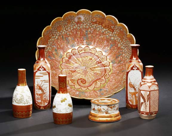 Unusual Japanese Kutani Porcelain 29cbc