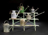 Group of Four Garden Watering Cans,