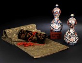Unusual Pair of Japanese Imari Porcelain