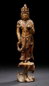 Tall Chinese Carved Wooden Figure 2a102