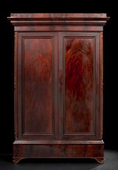 American Mahogany Double Door Armoire  2a502