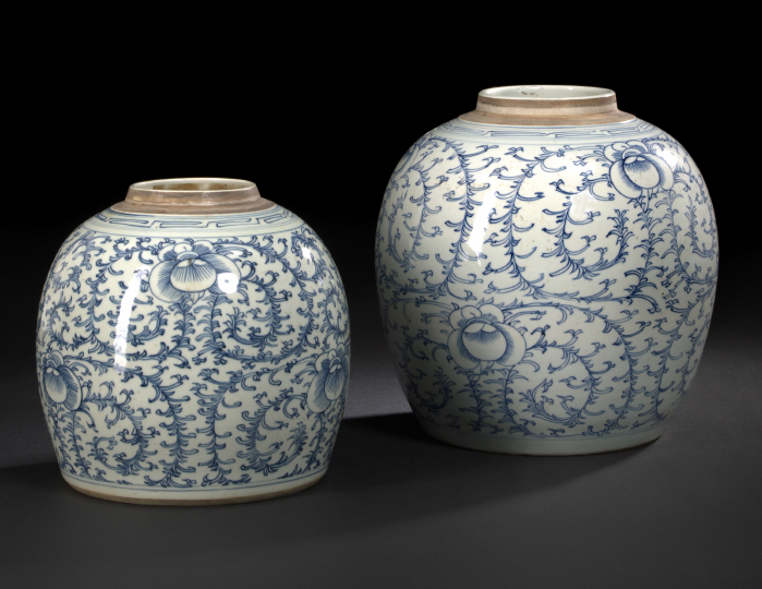 Chinese Blue-and-White Porcelain Ginger Jar,