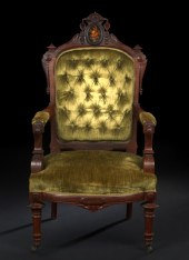 American Renaissance Revival Marquetry Inlaid 2b343